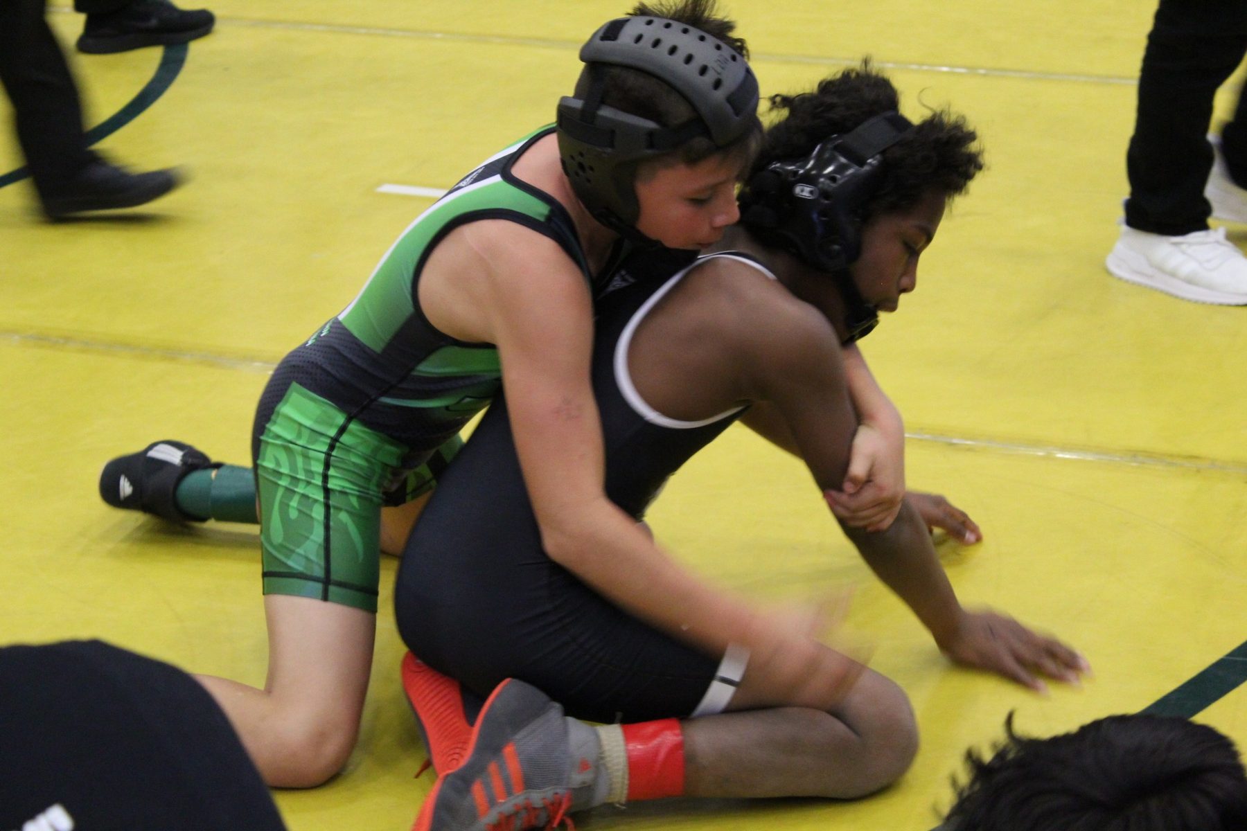 Young Luke Sevilla during his first year of wrestling