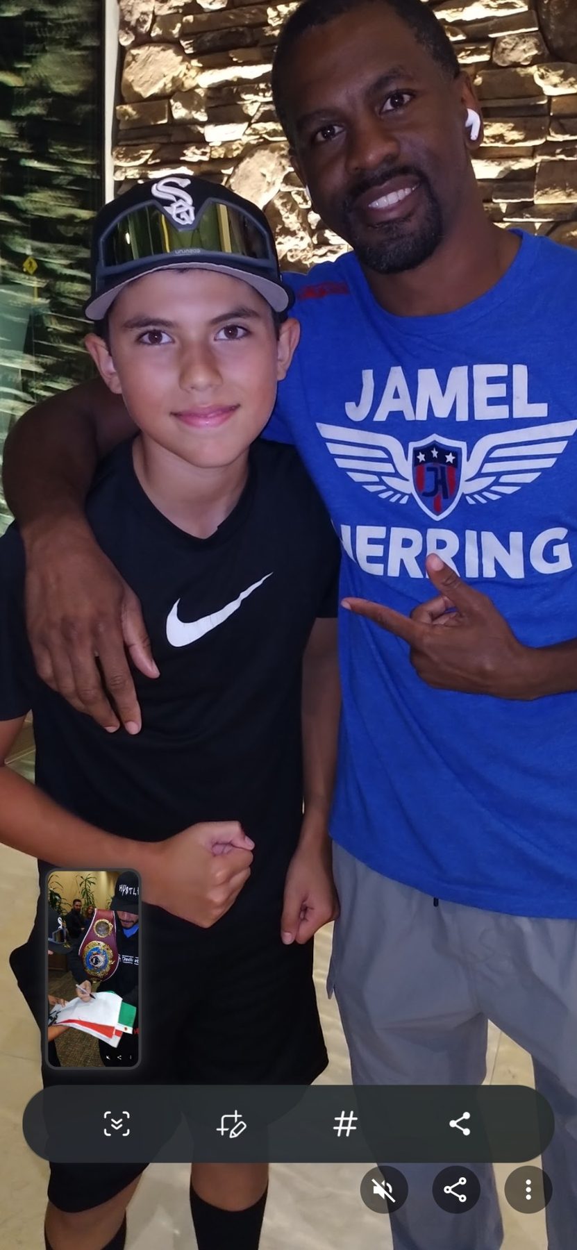Young Luke Sevilla with a boxing personality